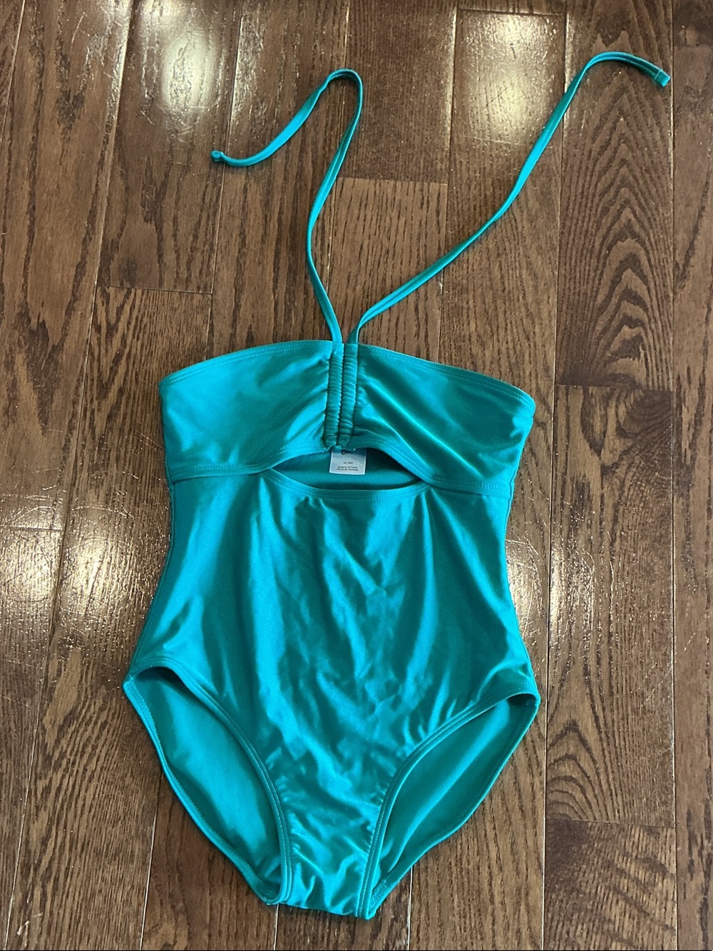 art class Teal Halter-Style One-Piece Swimsuit